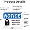 Signmission Door Must Be Locked After Use Sign With Symbol, 10 in W x Rectangle, Vinyl Decal OS-2PACK-NS-D-710-L-11500 - alternate 6